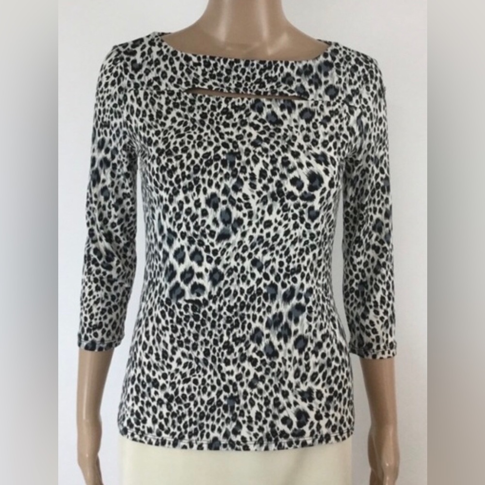 Carmen Marc Valvo size S animal print top - Picture 2 of 13